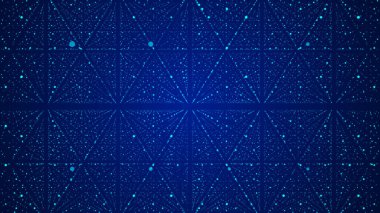 Siber ağ bağlantı yapısı. Teknoloji büyük verileri birbirine bağlıyor. Bilim geçmişi. İş için fütüristik fon. 3B görüntüleme.