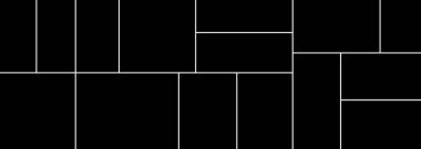 Vektör boş fotoğraf çerçevesi. 15 resim için kolaj şablonu. Bellek için çerçeveler.