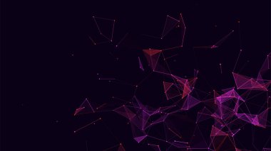 Siber ağ bağlantı yapısı. Teknoloji büyük verileri birbirine bağlıyor. Vektör bilimi geçmişi. Ticari fonun fonu.