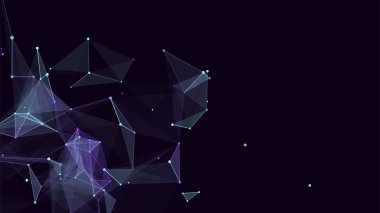 Siber ağ bağlantı yapısı. Teknoloji büyük verileri birbirine bağlıyor. Vektör bilimi geçmişi. Ticari fonun fonu.