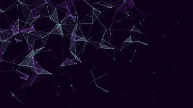 Siber ağ bağlantı yapısı. Teknoloji büyük verileri birbirine bağlıyor. Vektör bilimi geçmişi. Ticari fonun fonu.