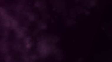 Bokeh etkisine sahip koyu bir arka planda pembe duman. Fenomen su buharı ya da sis. Görüntü arkaplanı soyut. 3d oluşturma.