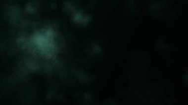 Esmer arka planda yeşil duman ve bokeh etkisi. Fenomen su buharı ya da sis. Görüntü arkaplanı soyut. 3d oluşturma.