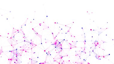 Siber ağ bağlantı yapısı. Teknoloji büyük verileri birbirine bağlıyor. Bilim geçmişi. İş için fütüristik fon. 3B görüntüleme.