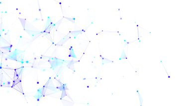 Siber ağ bağlantı yapısı. Teknoloji büyük verileri birbirine bağlıyor. Bilim geçmişi. İş için fütüristik fon. 3B görüntüleme.