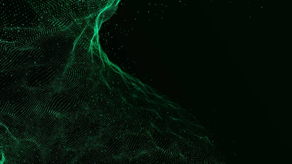 Molekylär Bakgrund Med Dna Nätverkskoncept Musikljudvåg Visualisering Stora Data Abstrakt — Stockfoto