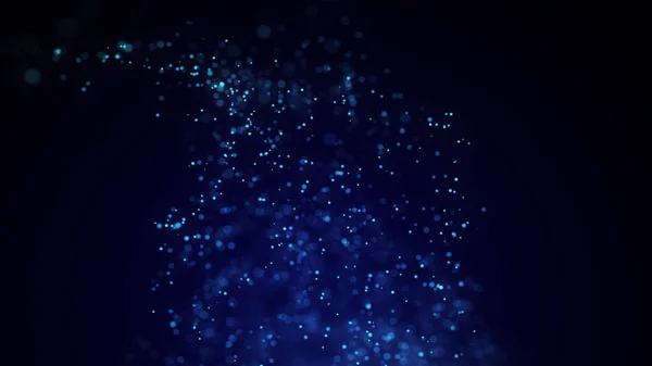 Fond Abstrait Particules Vortex Onde Bleue Dynamique Déplaçant Explosion Trou — Photo