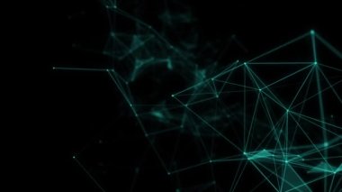 Siber ağ bağlantı yapısı. Teknoloji büyük verileri birbirine bağlıyor. Bilim geçmişi. İş için fütüristik fon. 3B görüntüleme.