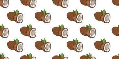 Hindistancevizi, el yapımı hindistan cevizi, arkaplan şablonu, beyaz arkaplan.