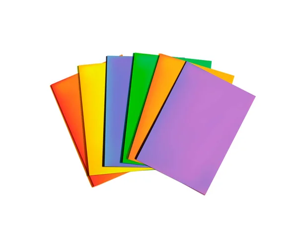 Pile Papier Vectoriel Coloré Isolé Sur Fond Blanc Couleurs Vives — Image vectorielle