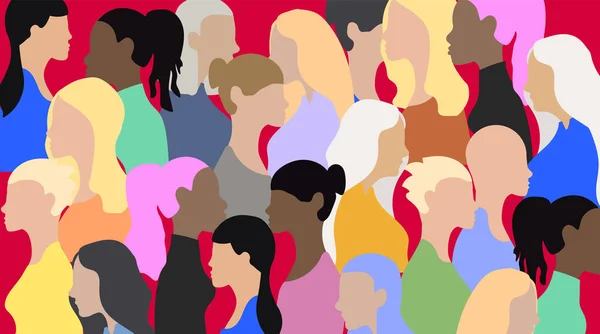 Vektör Geçmişi, İnsanların Çeşitliliği, Farklı İnsanlar, Kadınlar, Vektör Resimleri Renkli Sanatlar