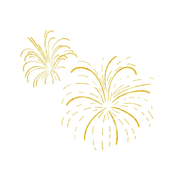 Vektör el havai fişek patlaması, kutlama konsepti arka planı.