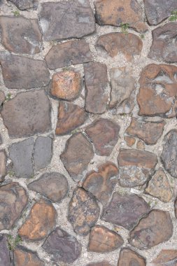 detail of an old stone floor