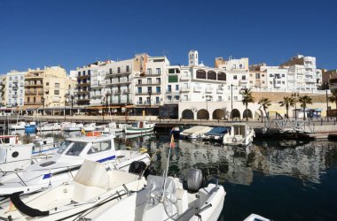 La Ametlla de Mar balıkçı köyü, Costa Dorada, Tarragona, Katalonya, 