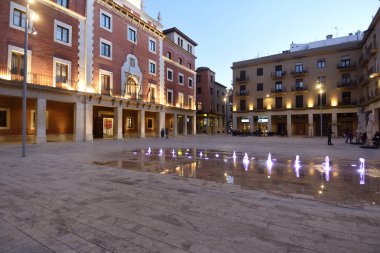 square of Espanya, Tortosa, Tarragona province, Catalonia, Spain