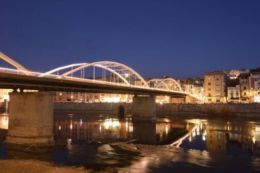 Estado Köprüsü 'nün batışı, Tortosa, Tarragona, il, Katalonya, İspanya