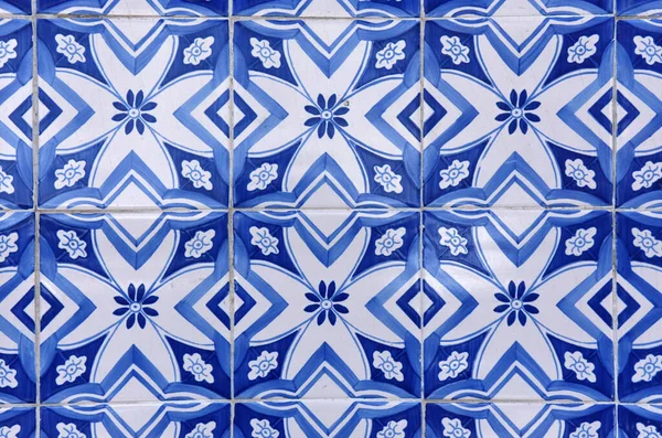 Old Tiles Portugal Blue White Color Photography Takes Buildings Portugal — Foto de Stock
