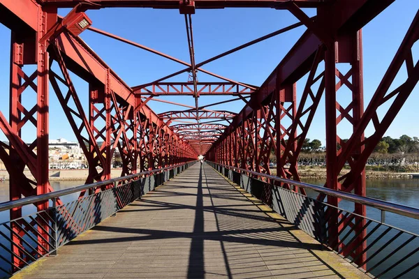 Puente Ferrocarril Sobre Río Ebro Tortosa Provincia Tarragona Cataluña España — Foto de Stock