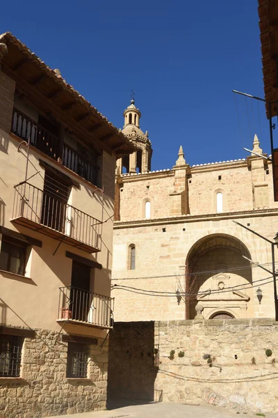 Santa Maria Mayor Church Rubielos Mora Teruel Province Aragon Spain — стокове фото