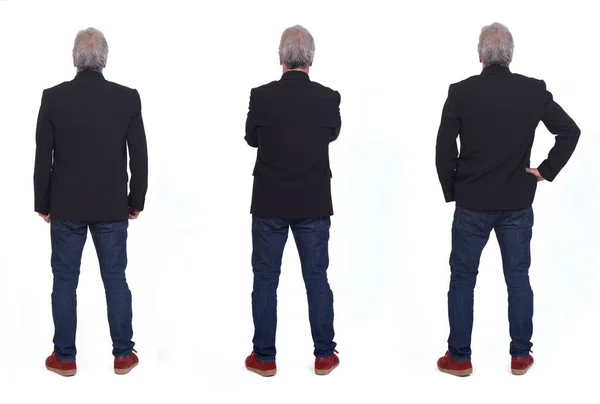 Various Poses Same Man White Background — Stok fotoğraf