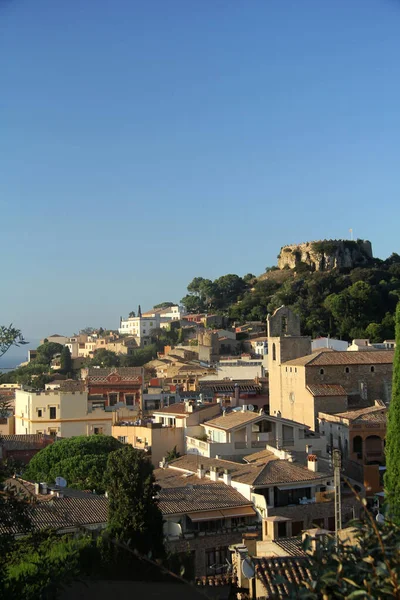 Widok Begur Prowincja Girona Katalonia Hiszpania — Zdjęcie stockowe