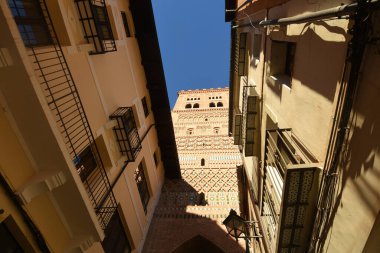 Mudejar tower of San Martin, Teruel, Aragon, Spain