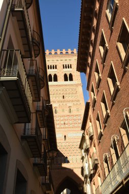 Mudejar tower of San Martin, Teruel, Aragon, Spain