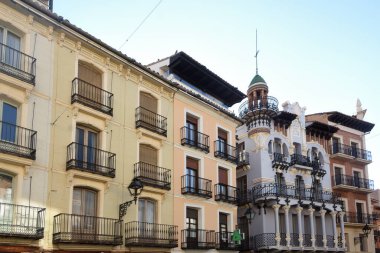 Modernist building, Torico square, Teruel, Spain 