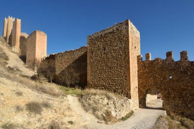 Outside walls in Albarracin, Teruel province,  Spain