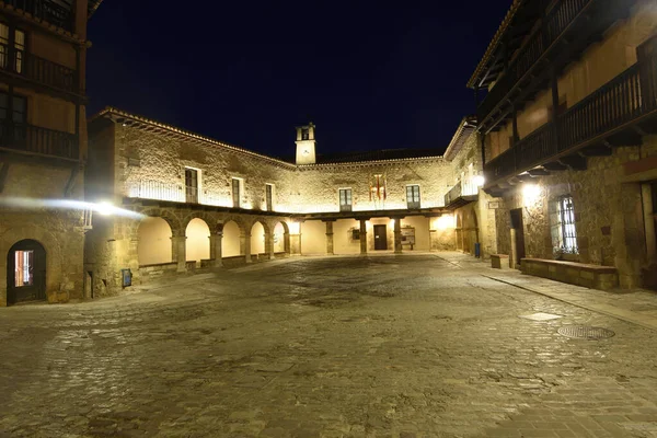Main Square Albarracin Teruel Province Aragon Spain — стоковое фото