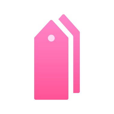 Price Tag Simgesinin illüstrasyon vektör grafik simgesi. Gradyan Biçim Simgesi. Beyaz arkaplanda vektör çizimi izole edildi. Web sitesi veya uygulama tasarımı için mükemmel.