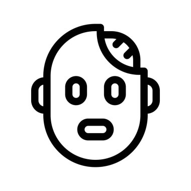 Zombi 'nin görsel vektör ikonu. Taslak biçimi simgesi. Cadılar Bayramı temalı simge. Beyaz arkaplanda vektör çizimi izole edildi. Web sitesi veya uygulama tasarımı için mükemmel.