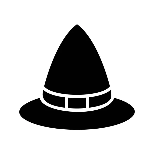 Icono Gráfico Vectorial Ilustración Witch Hat Icono Estilo Sólido Icono — Archivo Imágenes Vectoriales