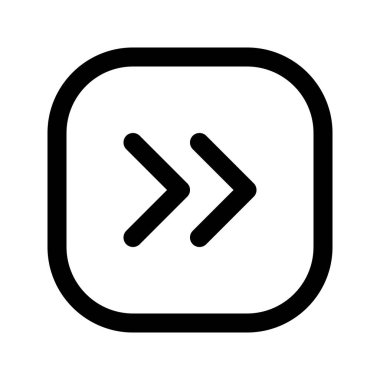 Sağ Ok 3 'ün görsel vektör grafik simgesi. Taslak Biçim Simgesi. Beyaz arkaplanda vektör çizimi izole edildi. Web sitesi veya uygulama tasarımı için mükemmel.