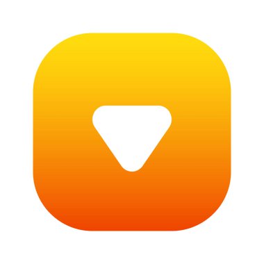 Illustration vector graphic icon of Down Arrow 2. Gradient Style Icon. Vector illustration isolated on white background. Perfect for website or application design.