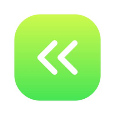 Illustration vector graphic icon of Left Arrow 3. Gradient Style Icon. Vector illustration isolated on white background. Perfect for website or application design.