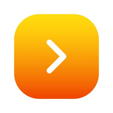 Illustration vector graphic icon of Right Arrow 1. Gradient Style Icon. Vector illustration isolated on white background. Perfect for website or application design.