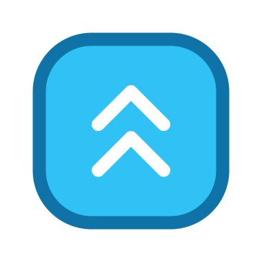 Yukarı Ok 3 'ün görsel vektör grafik simgesi. Dolu Satır Biçimi Simgesi. Beyaz arkaplanda vektör çizimi izole edildi. Web sitesi veya uygulama tasarımı için mükemmel.