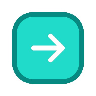 Sağ Ok 5 'in görsel vektör grafik simgesi. Dolu Satır Biçimi Simgesi. Beyaz arkaplanda vektör çizimi izole edildi. Web sitesi veya uygulama tasarımı için mükemmel.