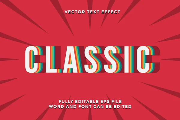 Effet Texte Classique Modifiable — Image vectorielle