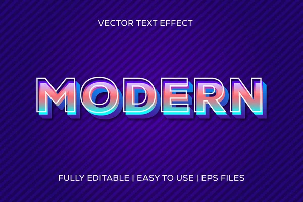 Effet Texte Vectoriel Modifiable Moderne Entièrement Modifiable Facile Utiliser Fichiers — Image vectorielle