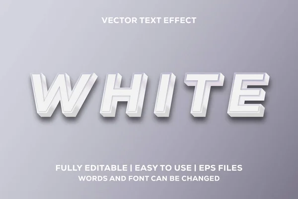 Effet Texte Blanc Avec Style — Image vectorielle