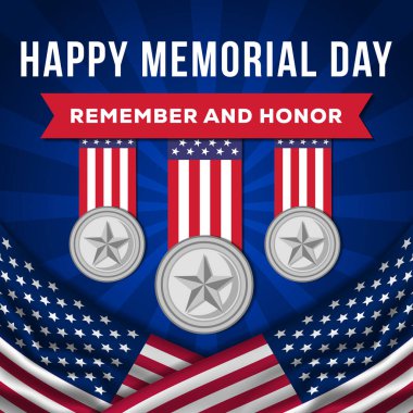 Anma Günü illüstrasyon tebrik kartı