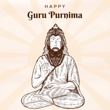 el çizimi guru purnima çizimi
