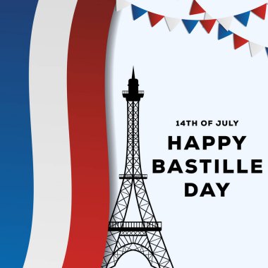 gradyan mutlu bastille gün çizimi tasarımı