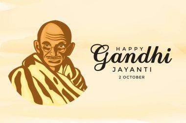 hand drawn gandhi jayanti 2nd october illustration background