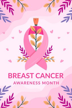 breast cancer awareness poster illustration