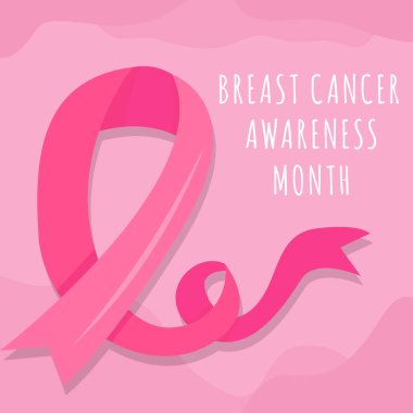 hand drawn breast cancer awareness month illustration