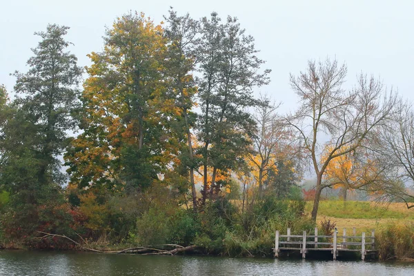 Tuna Nehri yakınlarındaki sonbahar manzarası, Almanya