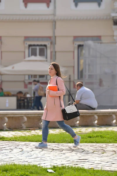 Timisoara Romania 2018 분홍색 거리를 — 스톡 사진
